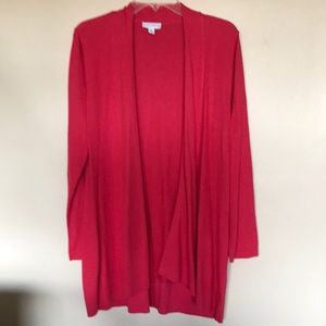 S Graver hot pink cardigan (no buttons) - Medium